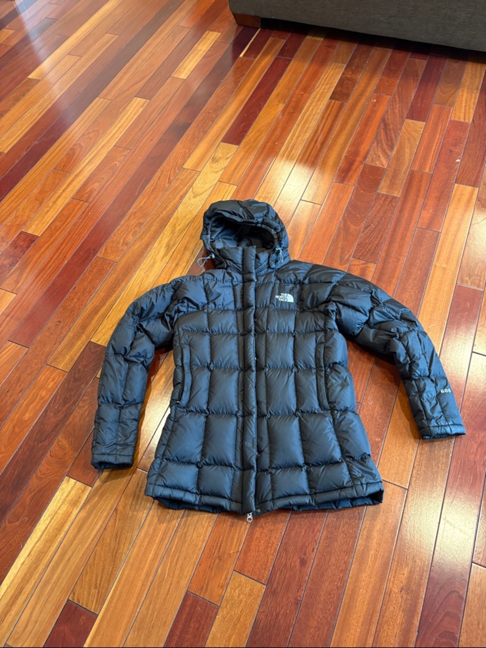The North Face Black Quilted Hooded Puffer Jacket